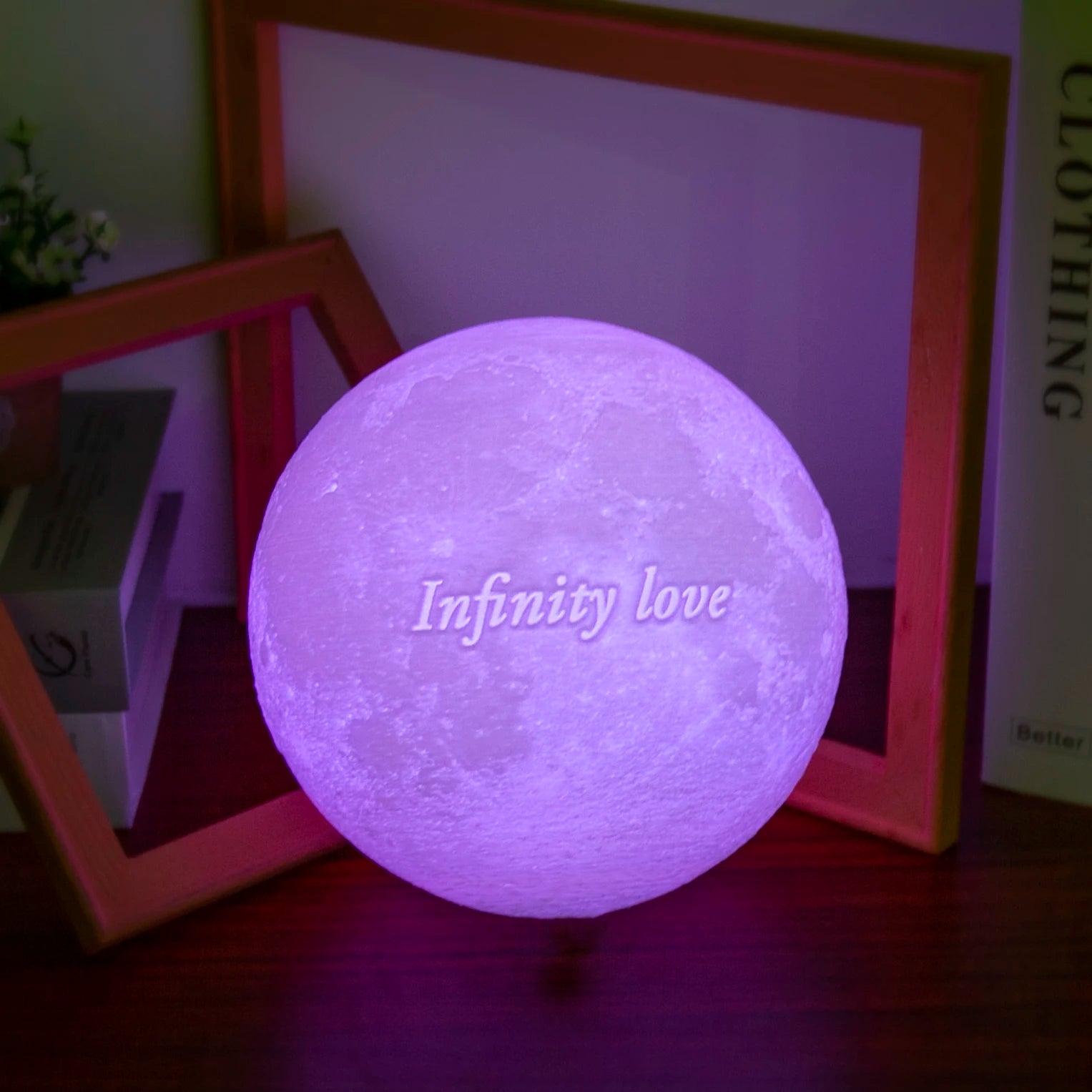 Lampe Lune Personnalisée — Photo & Texte | Cadeau Unique